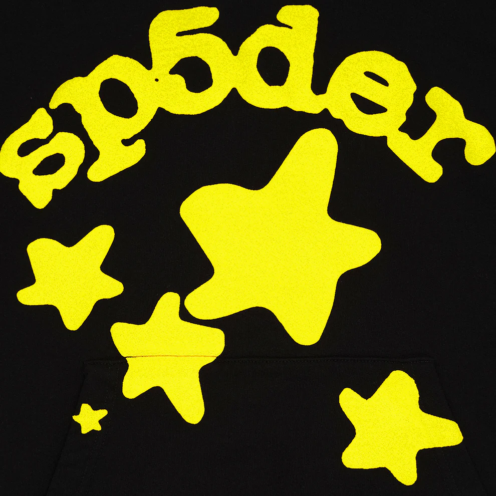 Sp5der Beluga Hoodie Onyx/Yellow 3 Sp5der Beluga Hoodie Onyx/Yellow
