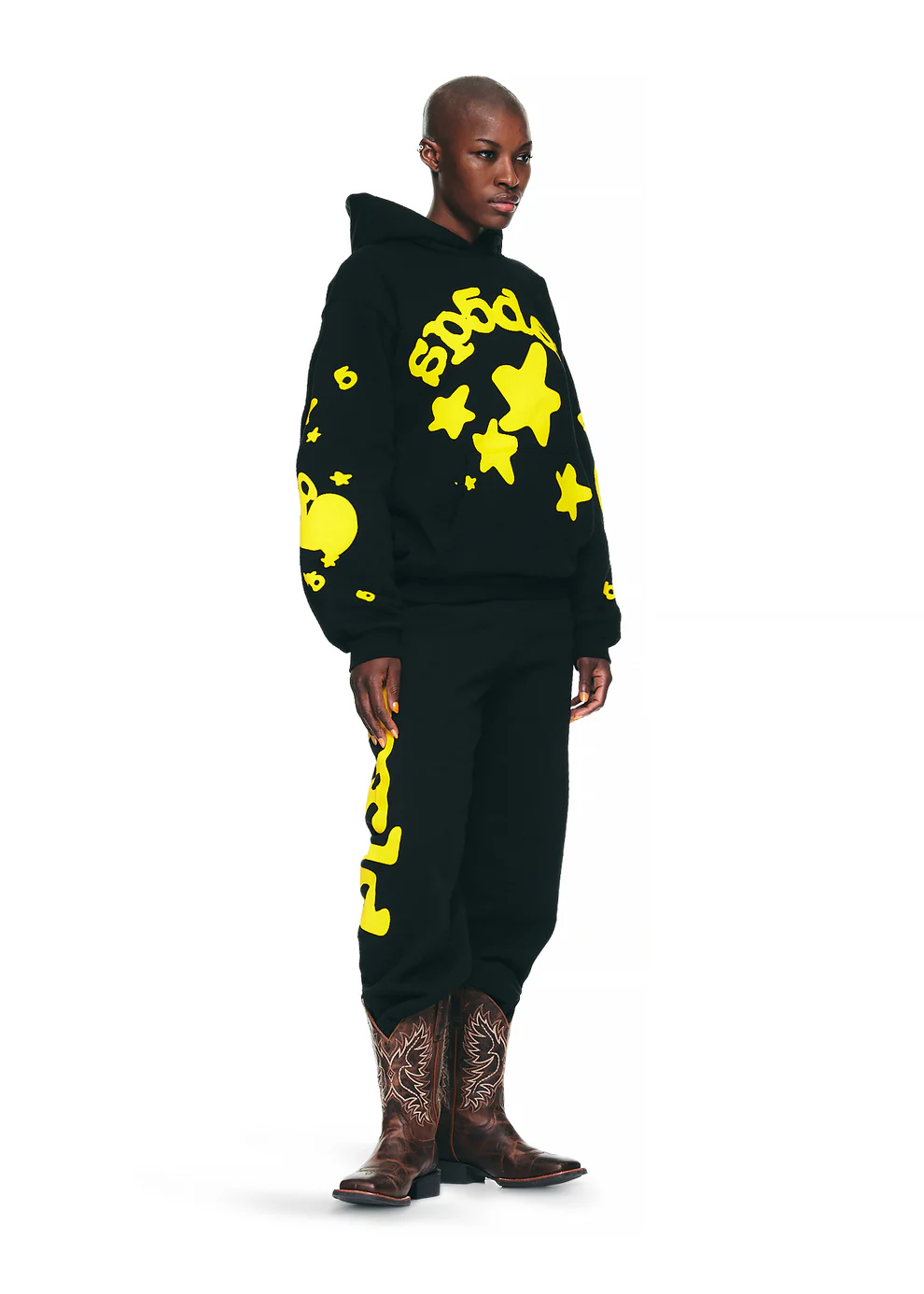 Sp5der Beluga Hoodie Onyx/Yellow 4 Sp5der Beluga Hoodie Onyx/Yellow