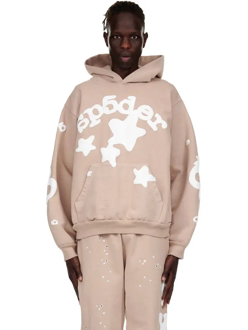 Sp5der Beluga Hoodie Light Brown 4 Sp5der Beluga Hoodie Light Brown