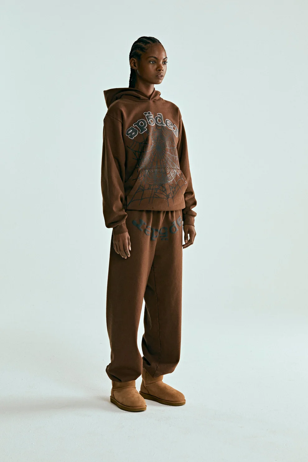 SP5DER OG WEB HOODIE BROWN 12 SP5DER OG WEB HOODIE BROWN