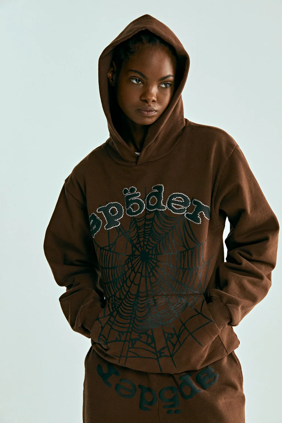 SP5DER OG WEB HOODIE BROWN 6 SP5DER OG WEB HOODIE BROWN