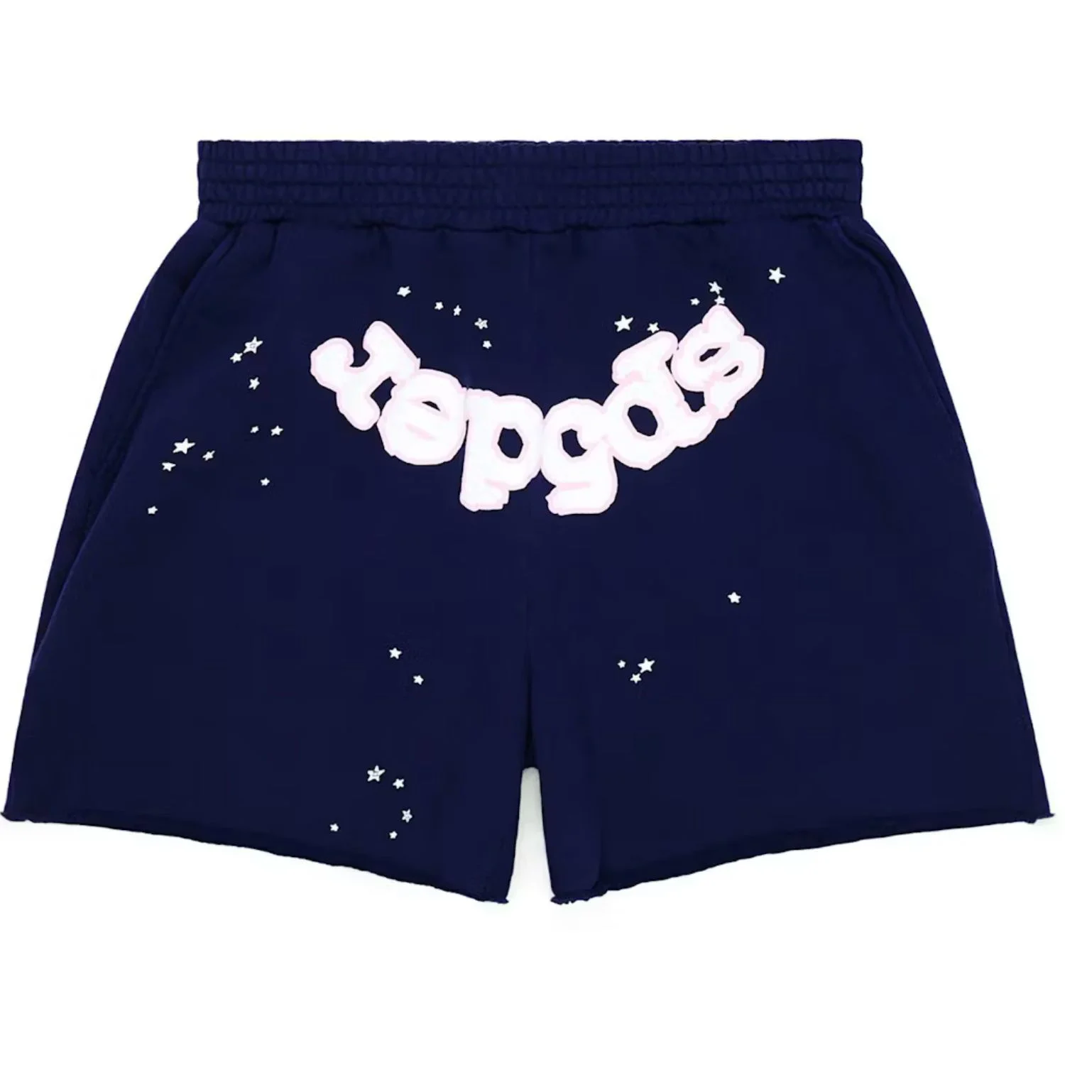 Sp5der OG Web Logo Sweat Short in Navy