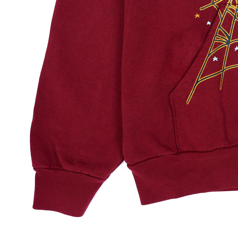 Sp5der Logo Hoodie Maroon 6 Sp5der Logo Hoodie Maroon