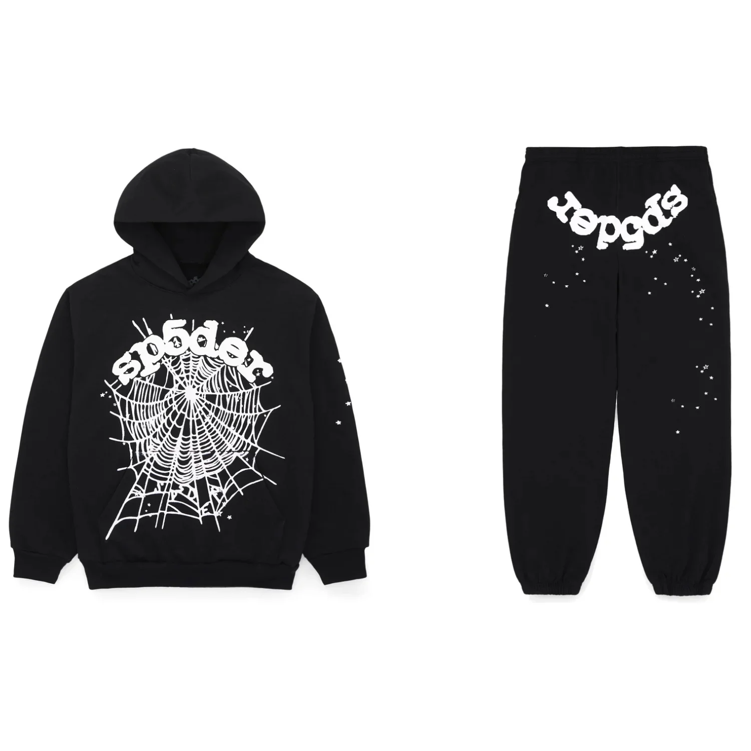 Sp5der OG Web Tracksuit Black