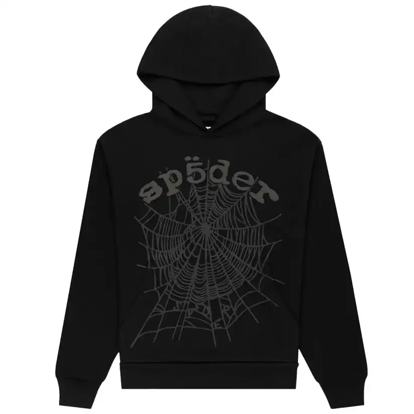Sp5der OG Web V2 Phantom Hoodie – Black