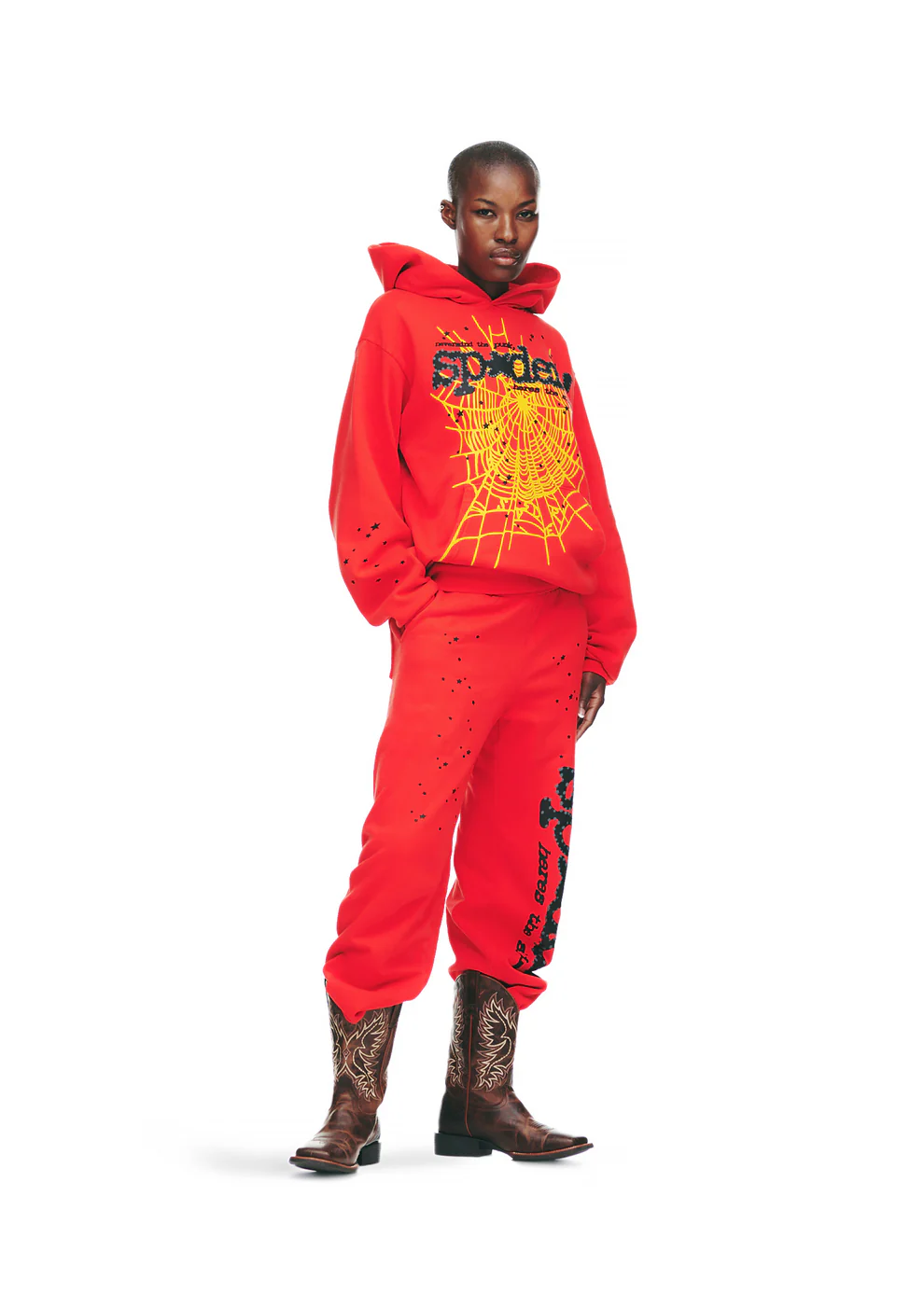 Sp5der P*NK V2 Hoodie Red 5 Sp5der P*NK V2 Hoodie Red