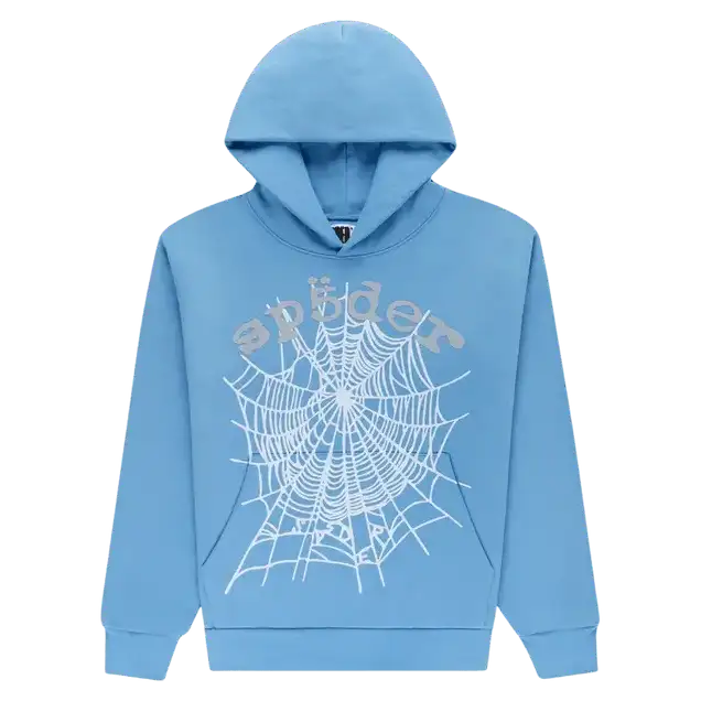 Sp5der OG Web V2 Hoodie Dusty Blue