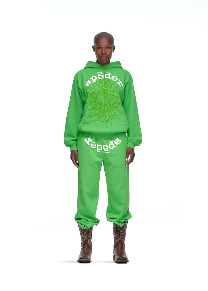 Sp5der Web Tracksuit Slime Green 4 Sp5der Web Tracksuit Slime Green